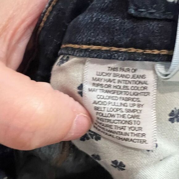 Lucky Brand Sweet Straight Dark Wash Raw Hem Jeans 2/26 - Picture 6 of 12